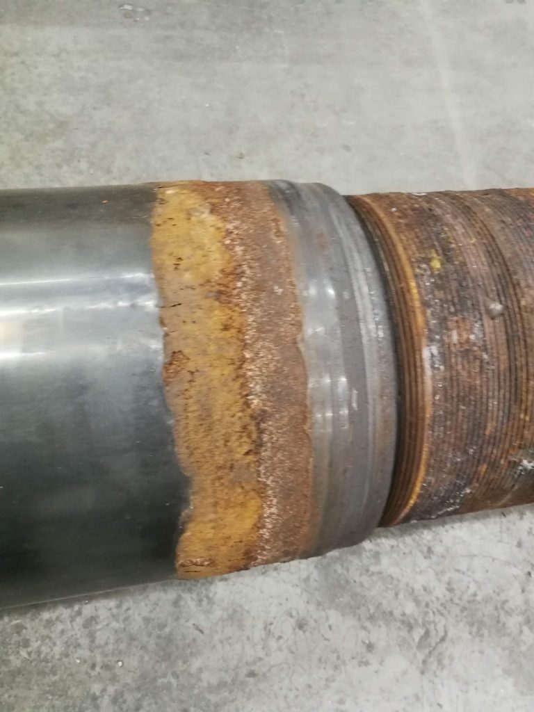 reparatie gecorrodeerde cilinderstangen